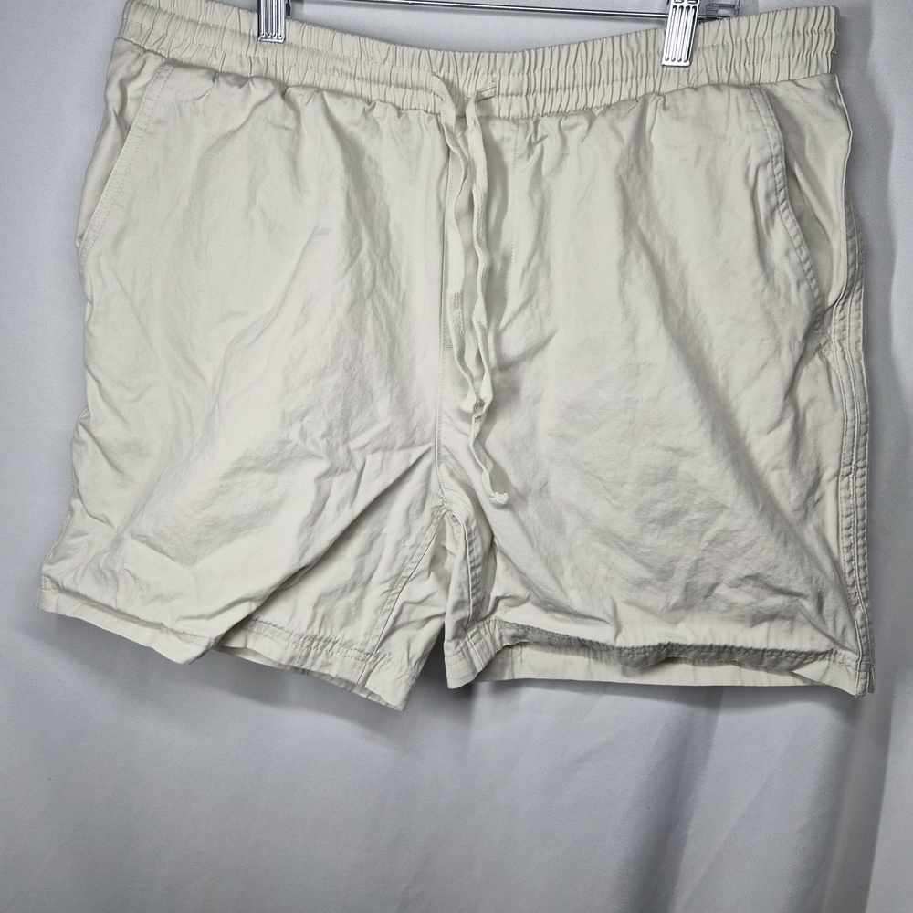 No Boundaries Cream Drawstring Shorts